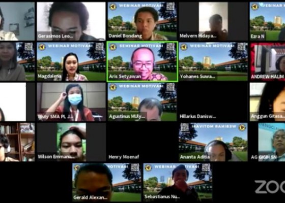 SMA PANGUDI LUHUR JAKARTA ADAKAN WEBINAR MOTIVASI VIRTUAL