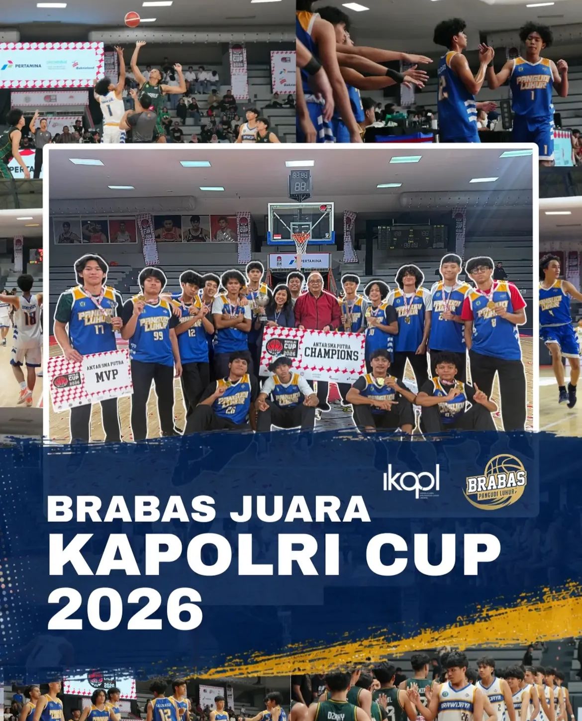 Tim Basket (BRABAS) Juara KAPOLRI CUP 2026
