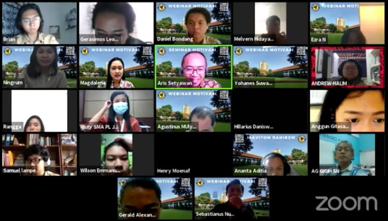SMA PANGUDI LUHUR JAKARTA ADAKAN WEBINAR MOTIVASI VIRTUAL